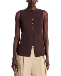 Theory - Cutaway Vest Top - Lyst
