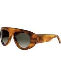 Celine - Triomphe Stamp Pilot Sunglasses, 56.9Mm - Lyst