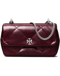 Tory Burch - Mini Kira Diamond Quilted Leather Flap Bag - Lyst