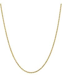 Bloomingdale's Fine Collection - 14K 2Mm Diamond Cut Rope Chain Necklace - Lyst