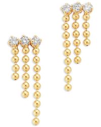 Zoe Chicco - 14K Prong Diamonds Diamond Waterfall Drop Earrings - Lyst