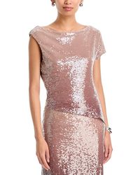 Line & Dot - Mirage Embellished Asymmetric Hem Top - Lyst