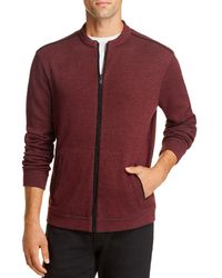 John Varvatos Double - Knit Zip - Up Jumper - Red