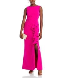 Eliza J - Ruffled Sleeveless Evening Dress - Lyst