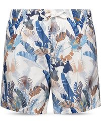 Eton - Printed Drawstring 5 Swim Trunks - Lyst