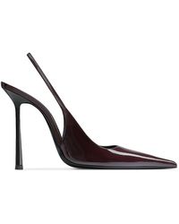 Saint Laurent - Vendome Flared Stiletto High Heel Slingback Pumps - Lyst