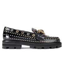Kurt Geiger - Mansion Studded Loafer Flats - Lyst