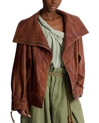 Balmain - Lambskin Bomber Jacket - Lyst
