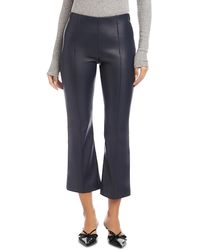 Fifteen Twenty - Sigourney Pintuck Faux Leather Pants - Lyst