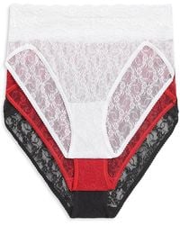 B.tempt'd - B. Tempt'D By Wacoal Lace Kiss High Leg Panties, Pack Of 3 - Lyst