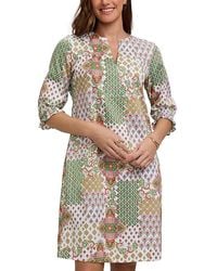 Foxcroft - Alicia Patchwork Dress - Lyst