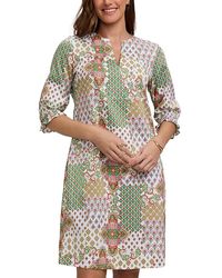 Foxcroft - Alicia Patchwork Dress - Lyst