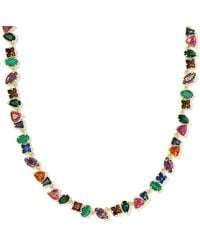 Kendra Scott - Isabelle Mixed Stone Tennis Necklace, 19 - Lyst