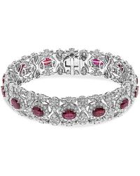 Bloomingdale's Fine Collection - Bloomingdale's Ruby & Diamond Bracelet - Lyst