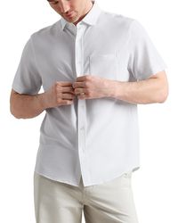 Rhone - Commuter Seersucker Regular Fit Short Sleeve Shirt - Lyst
