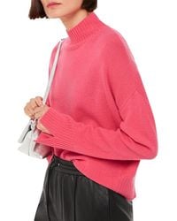Whistles - Wool Double Trim Turtleneck Sweater - Lyst