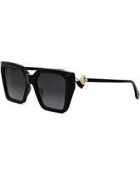 Fendi - Ff Diamonds Square Sunglasses, 54Mm - Lyst