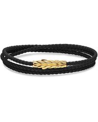 David Yurman - Chevron Triple Wrap Bracelet - Lyst