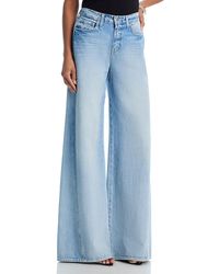 L'Agence - Beau High Rise Wide Leg T Seam Jeans - Lyst