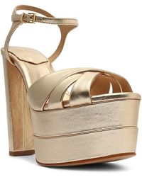SCHUTZ SHOES - Keefa Ankle Strap Platform Sandals - Lyst