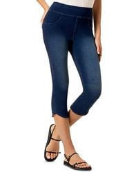 Hue - Game Changing Tulip Hem Denim Leggings - Lyst