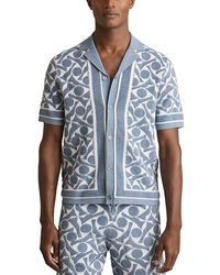 Reiss - Edmonds Short Sleeve Cuban Toweling Shirt - Lyst