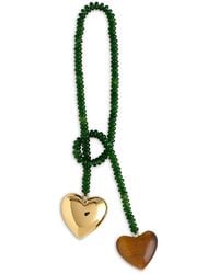 Madewell - Double Heart Beaded Bag Charm - Lyst