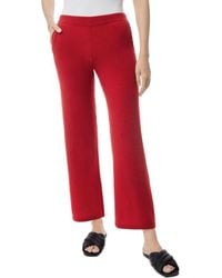 Misook Low Rise Cashmere Pants - Red