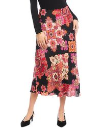 Karen Kane - Printed Midi Skirt - Lyst