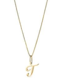 Ana Luisa - Solid Script Letter Necklace - Lyst