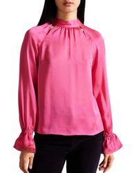ted baker high neck blouse