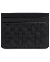 Sandro - Braided Leather Card Holder - Lyst