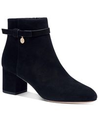 kate spade black suede booties