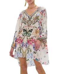 CAMILLA - Silk Swim Cover-Up Kaftan - Lyst