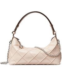 Tory Burch - Fleming Quilted Distressed Leather Crossbody Bag - Lyst