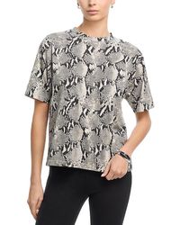 Anine Bing - Avi Washed Python Tee - Lyst