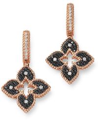 Roberto Coin - 18K Rose Venetian Princess & Diamond Drop Earrings - Lyst
