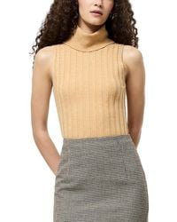 French Connection - Padma Fine Knit Turtleneck Tank Top - Lyst
