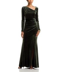 Eliza J - Long Sleeve Asymmetrical Neck Gown - Lyst