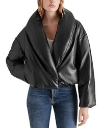 Steve Madden - Evy Faux-leather Puffer Jacket - Lyst