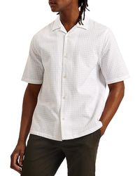 Ted Baker - Textured Short Sleeve Button Front Shirt - Lyst