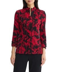 Ming Wang - Petite Classic Abstract Flat Knit Jacket - Lyst