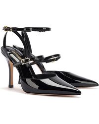 Larroude - Kris Pointed Toe Strappy High Heel Pumps - Lyst