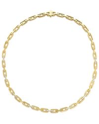 Roberto Coin - 18K Navarra Diamond Open Chain Link Collar Necklace, 18 - Lyst