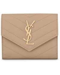 Saint Laurent - Cassandre Matelassa Multi-Folded Wallet - Lyst