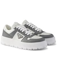 Prada - Leather Sneakers - Lyst