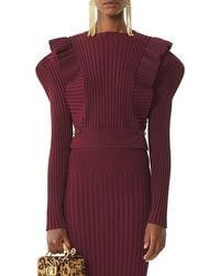 Lanvin - Viscose Bib Sweater - Lyst