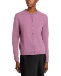 C by Bloomingdale's Cashmere - Cashmere Crewneck Cardigan Sweater - Lyst