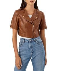 Lamarque - Kirsi 21 Short Sleeve Cropped Jacket - Lyst