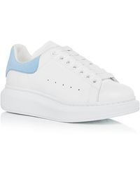 McQueen - Oversized Suede Heel Detail Sneakers - Lyst